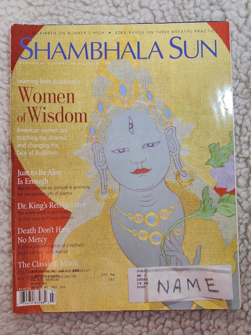 Shambhala Sun Magazine July 2005 Women of Wisdom Buddhism Meditation Mindfulness